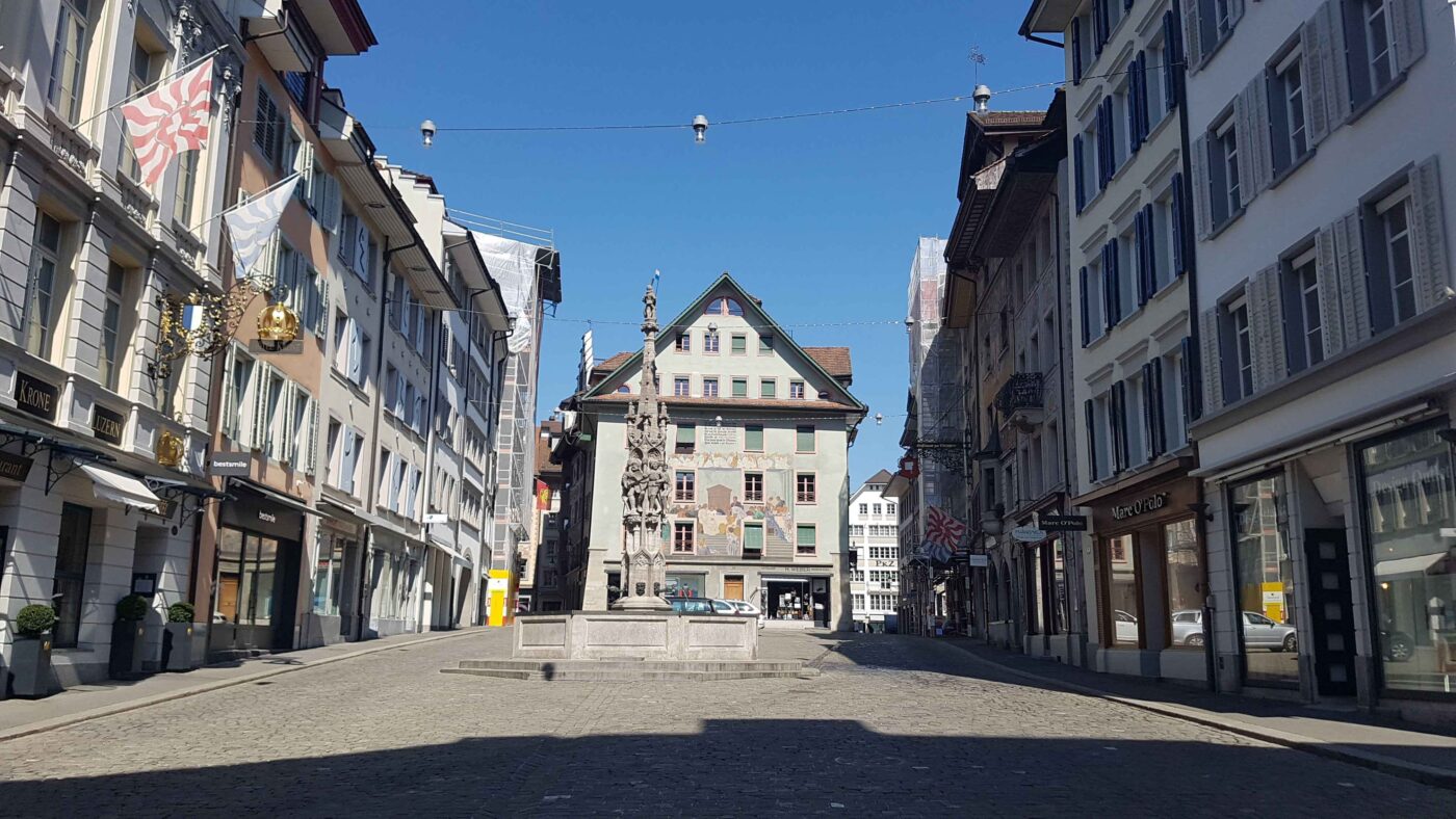 Leere Alstadt von Luzern